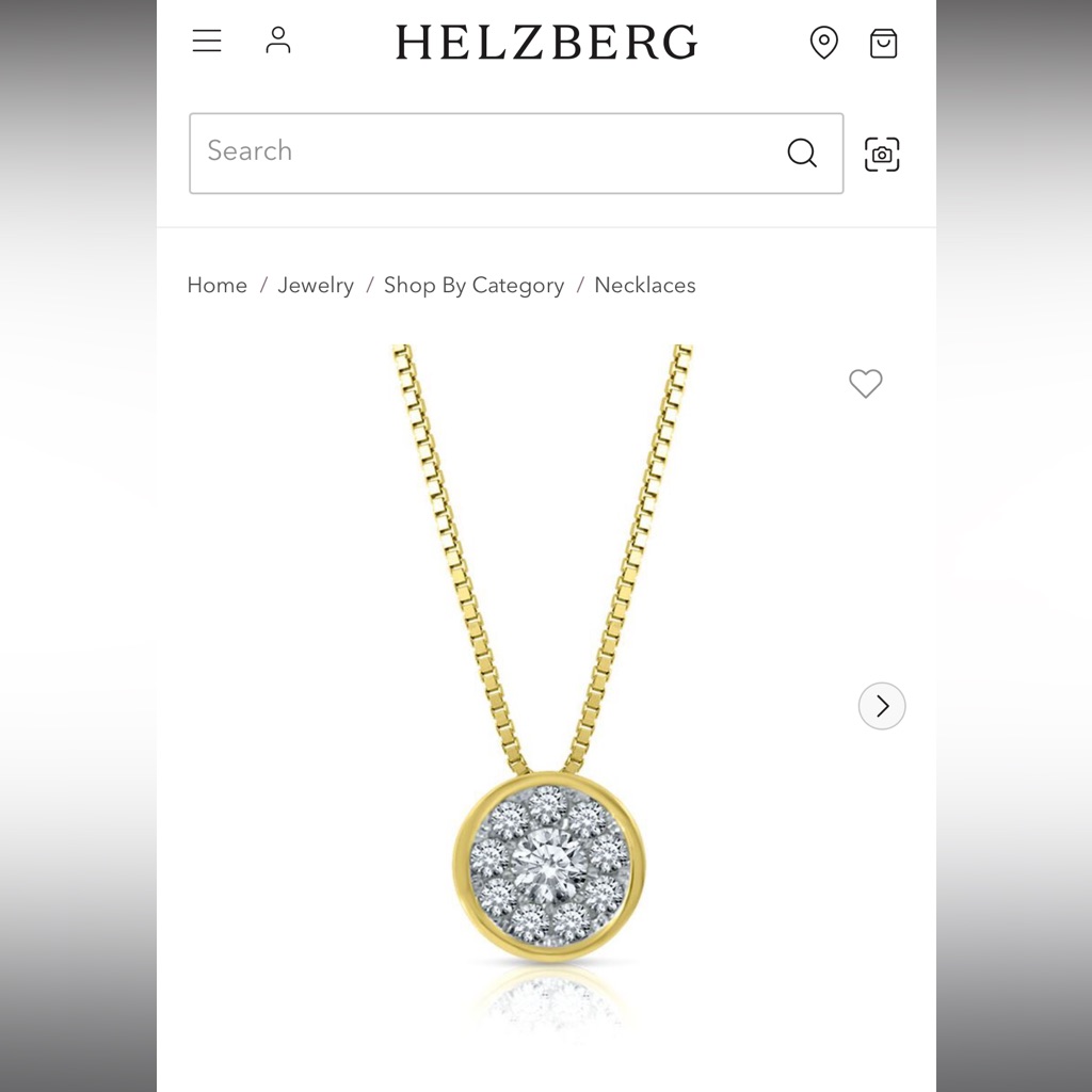 14 Ct Tw Diamond Bezel Pendant In 10k Yellow Gold